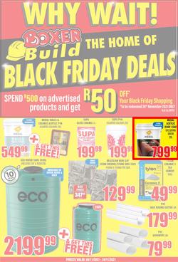 Boxer Super Store Eastern Cape : Build Black Friday Deals (08 November - 24 November 2021), page 1