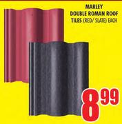 Marley Double Roman Roof Tiles (Red/Slate)-Each