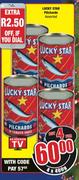 Lucky Star Pilchards Assorted-4x400g