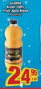 Clover Krush 100% Fruit Juice Blend-1.5Ltr