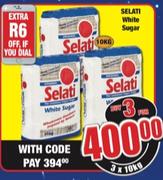 Selati White Sugar-3x10kg