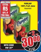 Pure Joy 100% Fruit Juice Assorted-2 x 1Ltr