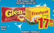 Glen Teabags 100's/Freshpak Rooibis-40's-Each