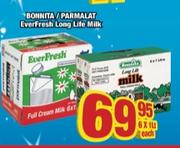 Bonnita/Parmalat Everfresh Long Life Milk-6 x 1Ltr