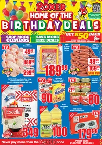 Boxer Super Stores Free State & North West : Home Of The Birthday Deals (21 August - 08 September 2024)