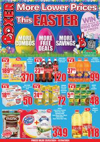 Boxer Super Stores Free State & North West : More Lower Prices This Easter (25 March - 7 April 2024)