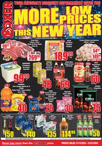 Boxer Super Stores Free State & North West : More Low Prices This New Year (27 December 2023 - 1 January 2024)