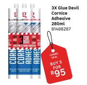 Glue Devil Cornice Adhesive 81488287-For 3 x 280ml
