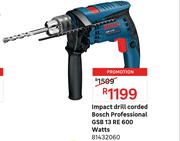 Bosch Professional GSB 13 RE 600 Watts Corded Impact Drill 81432060