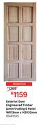 Exterior Door Engineered Timber Jamm Trading 8 Panel W813mm x H2032mm 81461035