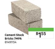 Cement Stock Bricks 7 MPA 81491154