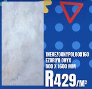 Large Format Porcelaon Slab 1NEOEZOONYPOL80X160 Ezoriya Onyx 800 x 1600mm-Per Sqm