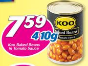Koo Baked Beans In Tomato Sauce-410g