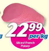 Sliced French Polony-Per Kg