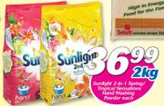 Sunlight 2-In-1 Spring/Tropical Sensations Hand Washing Powder-2kg Each