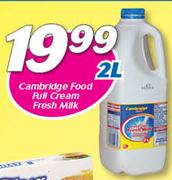Cambridge Food Full Cream Fresh Milk-2Ltr