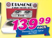 Diamond Double Spiral Hot Plate-Each