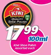 Kiwi Shoe Polish Assorted-100ml Each