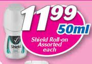Shield Roll On Assorted-50ml Each