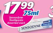 Sensodyne Toothpaste Assorted-75ml Each