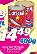 Lucky Star Pilchards In Tomato/Chilli Sauce-400g Each