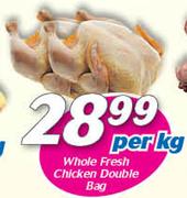 Whole Fresh Chicken Double Bag-Per Kg