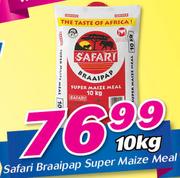 Safari Braaipap Super Maize Meal-10Kg