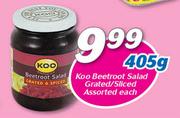 Koo Beetroot Salad Grated/Sliced Assorted-405g Each