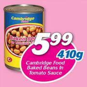 Cambridge Food Baked Beans in Tomato Sauce-410g