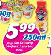 Yogi Sip Drinking Yoghurt Assorted-250ml Each