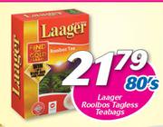 Laager Rooibos Tagless Teabags-80's Pack