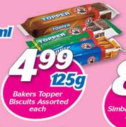 Bakers Topper Biscuits Assorted-125g Each