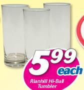 Rianhill Hi-Ball Tumbler-Each