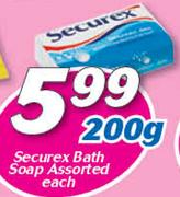 Securex Bath Soap Assorted-200g