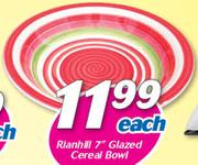 Rianhill 7" Glazed Cereal Bowl
