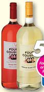 Four Cousins Sweet Or Dry Red/Wine/Rose Wine-1.5Ltr