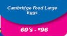 Cambridge Food Large Eggs-60's