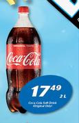 Coca Cola Soft Drink Original Only-2Ltr