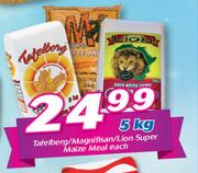 Tafelberg/Magnifisan/Lion Super Maize Meal-5kg Each
