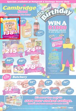Cambridge Food Nelspruit : September Month End (20 Sept - 7 Oct 2018), page 1
