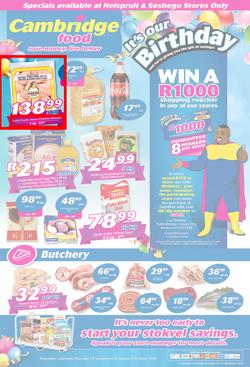 Cambridge Food Nelspruit : September Month End (20 Sept - 7 Oct 2018), page 1