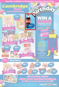 Cambridge Food Nelspruit : September Month End (20 Sept - 7 Oct 2018), page 1