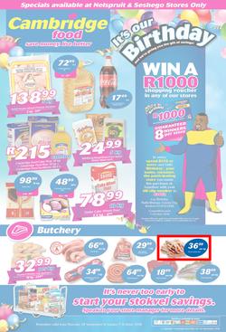 Cambridge Food Nelspruit : September Month End (20 Sept - 7 Oct 2018), page 1