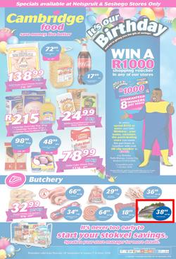 Cambridge Food Nelspruit : September Month End (20 Sept - 7 Oct 2018), page 1