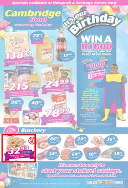 Cambridge Food Nelspruit : September Month End (20 Sept - 7 Oct 2018), page 1