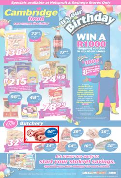 Cambridge Food Nelspruit : September Month End (20 Sept - 7 Oct 2018), page 1