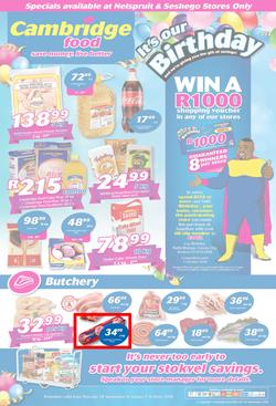 Cambridge Food Nelspruit : September Month End (20 Sept - 7 Oct 2018), page 1