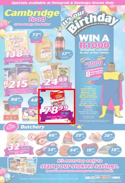 Cambridge Food Nelspruit : September Month End (20 Sept - 7 Oct 2018), page 1