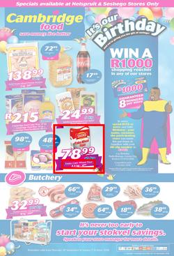 Cambridge Food Nelspruit : September Month End (20 Sept - 7 Oct 2018), page 1