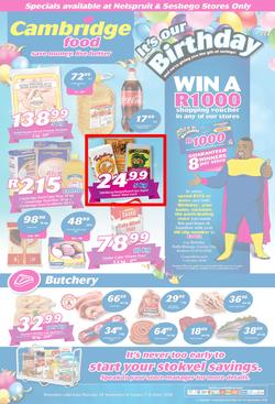 Cambridge Food Nelspruit : September Month End (20 Sept - 7 Oct 2018), page 1